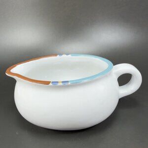 Dansk Mesa White Sand Gravy Boat Dish Salsa Dish Container Made In Portugal VTG